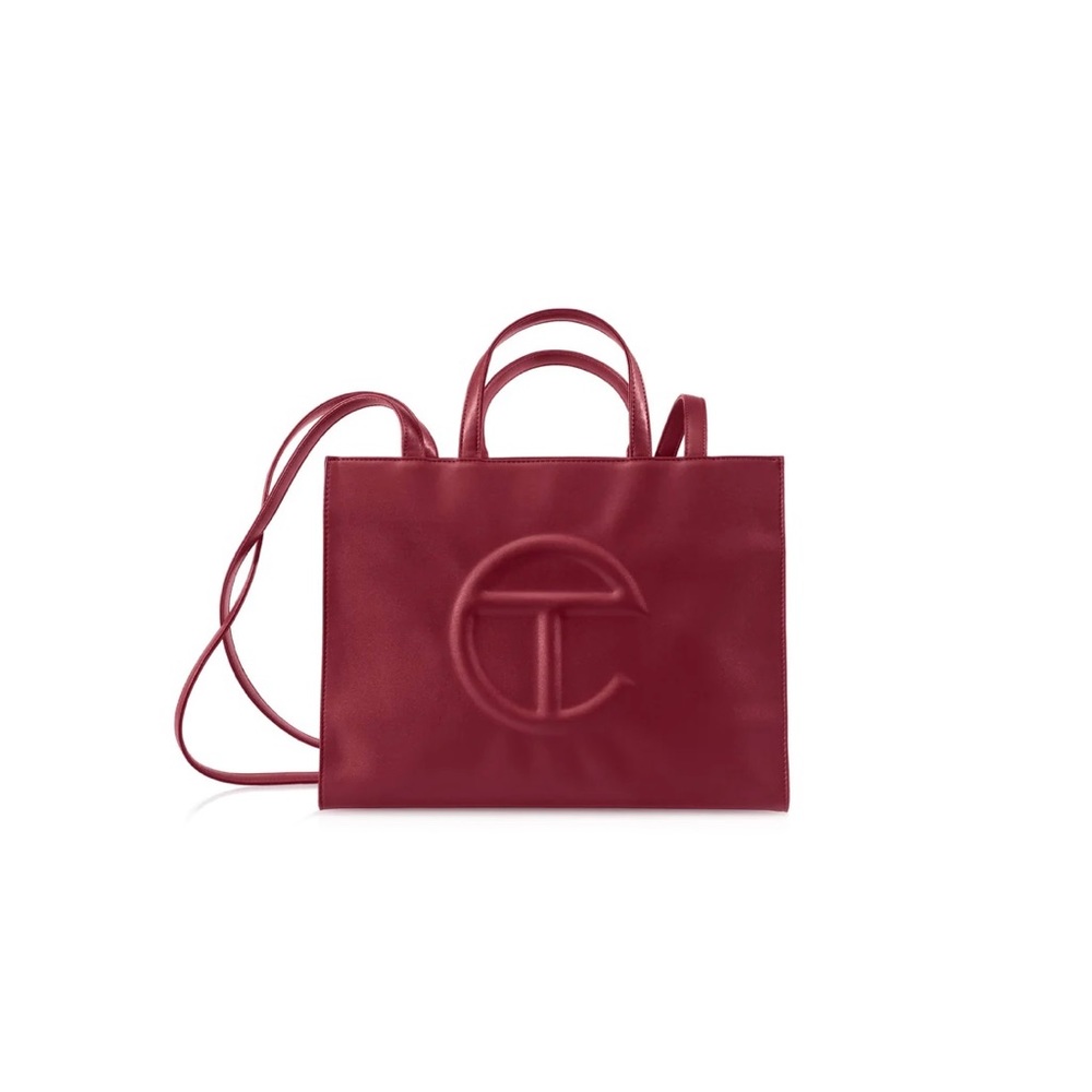 TELFAR Medium Oxblood Shopping Bag